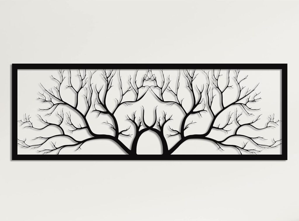 DEKADRON Metal Wall Decor, Metal Tree Wall Art, Metal Branch Wall Decoration, Home Living Room Wall Art (47 W x 17 H / 120x42cm) DEKADRON Metal Wall Decor, Metal Tree Wall Art, Metal Branch Wall Decoration, Home Living Room Wall Art (47 W x 17 H / 120x42cm)