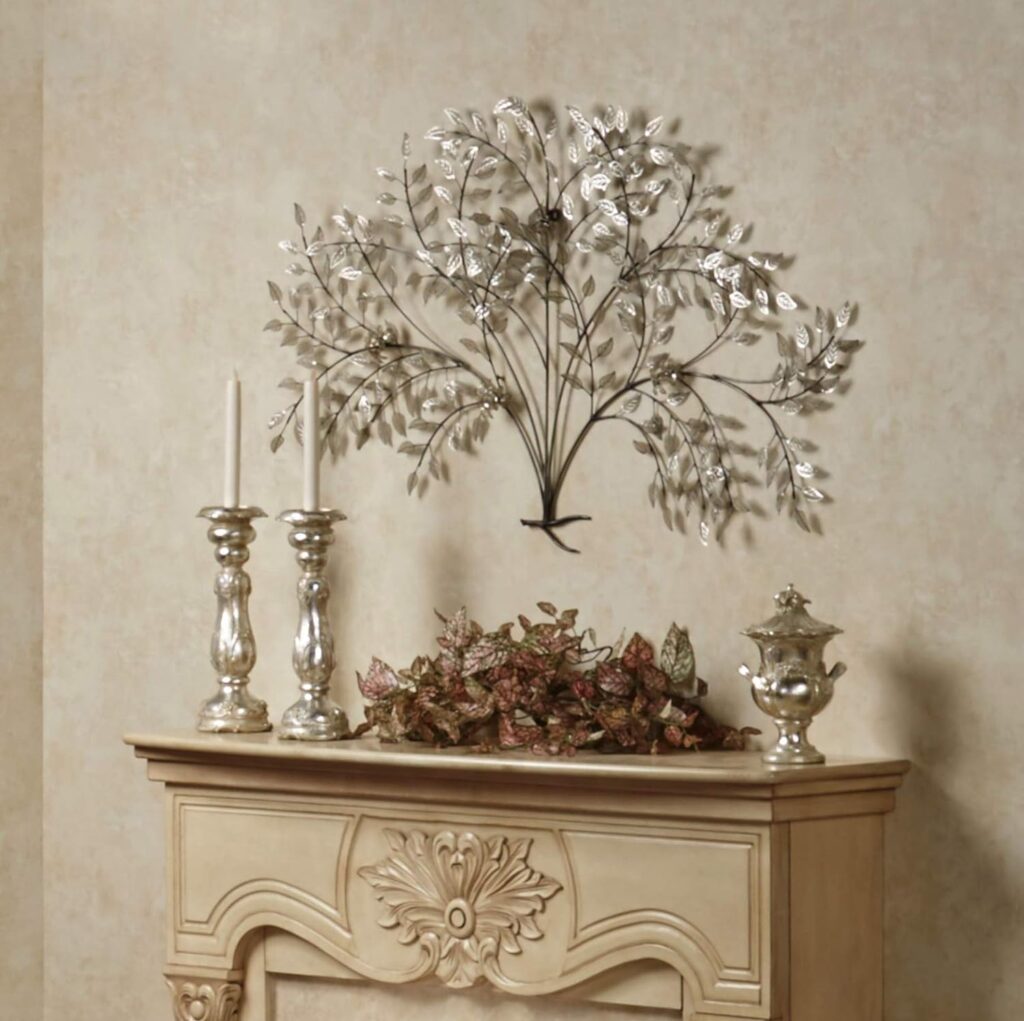 Touch of Class Moment of Peace Tree Wall Sculpture Art - Cream - Metallic Artwork, Openwork Leaves, Stylized Aesthetic, Nature Inspired Design Touch of Class Moment of Peace Tree Wall Sculpture Art - Cream - Metallic Artwork, Openwork Leaves, Stylized Aesthetic, Nature Inspired Design