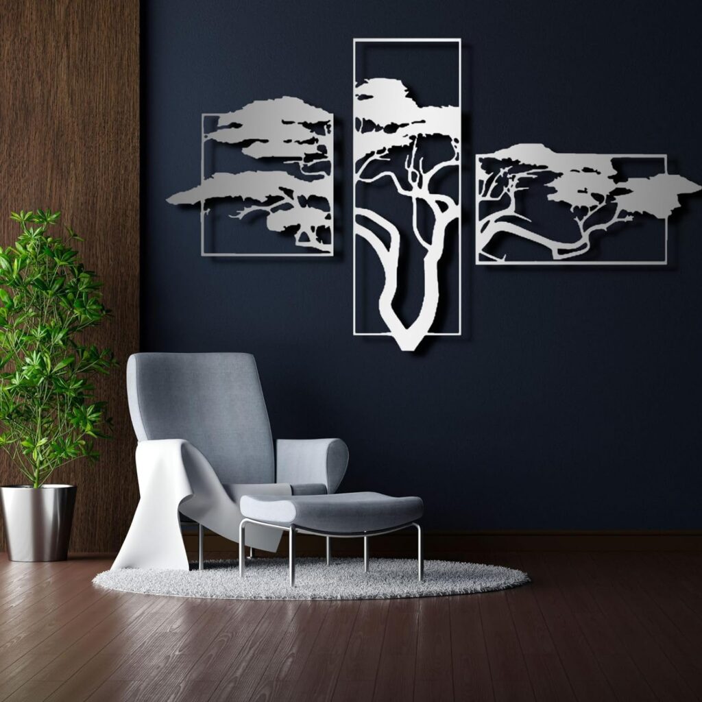 ICEWQOQU Tree of Life Wall Art, Tree of Life Metal Wall Decor, 3 PieceWall Decor, Tree of Life Decor, 3D Tree Wall Decor, Large Wall Decor, Family Tree Wall Decor (75 x 38 / 190 x 96 cm, gold) ICEWQOQU Tree of Life Wall Art, Tree of Life Metal Wall Decor, 3 PieceWall Decor, Tree of Life Decor, 3D Tree Wall Decor, Large Wall Decor, Family Tree Wall Decor (75 x 38 / 190 x 96 cm, gold)