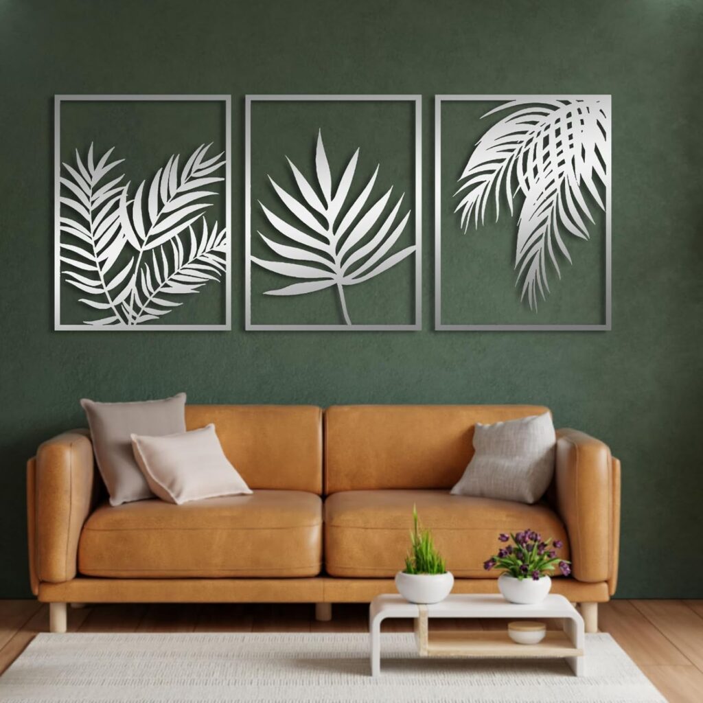 Metal Wall Decor,Set of 3 Tropical Leaves Metal Wall Decor,Palm Leaves Metal Wall Art Decor, Palm Leaf Modern Wall Art,Metal Palm Tree,Botanical Nature Wall Decor,Housewarming (Black, 17.7x23.6|45x60cm(Set of 3)) Metal Wall Decor,Set of 3 Tropical Leaves Metal Wall Decor,Palm Leaves Metal Wall Art Decor, Palm Leaf Modern Wall Art,Metal Palm Tree,Botanical Nature Wall Decor,Housewarming (Black, 17.7x23.6|45x60cm(Set of 3))