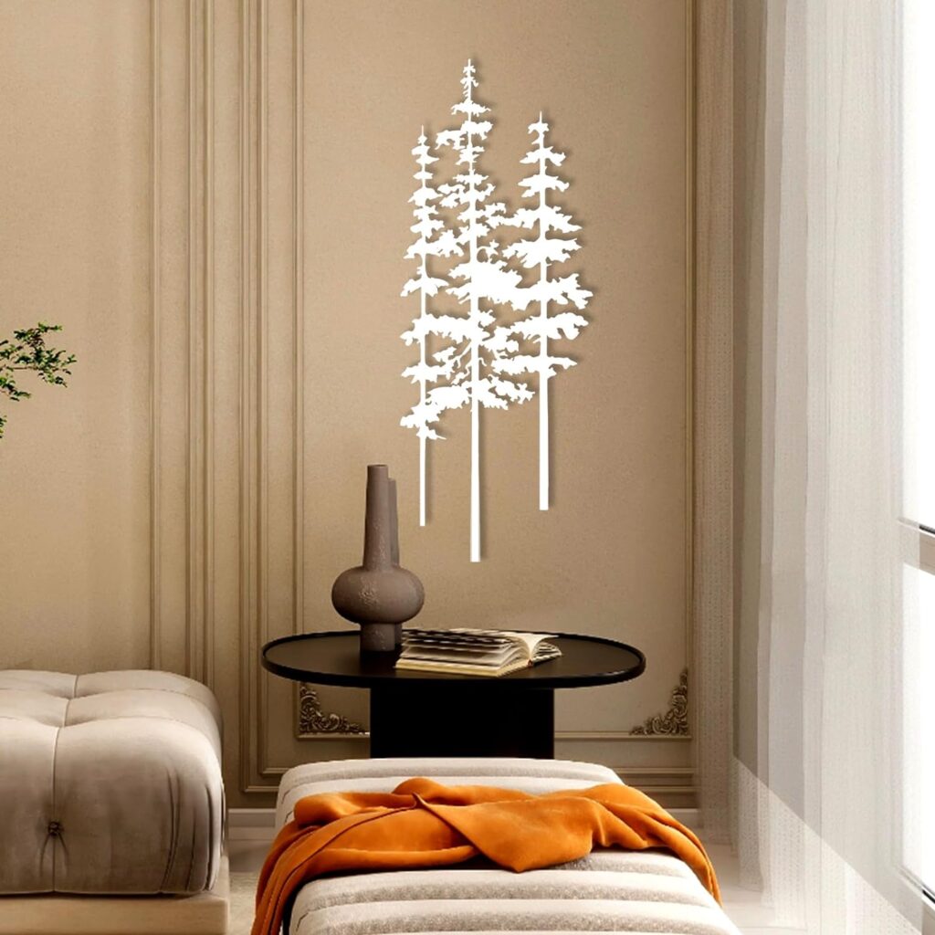 Pine Tree Metal Wall Art, Metal Pine Tree Art, Metal Tree Wall Art, Extra Large Tree Decor, Metal Wall Decor, Home Metal Decor, Forest Wall Art, Farmhouse Decor, Nature Lover Gift (Black, 23 x 59 inch / 58 x 150 cm) Pine Tree Metal Wall Art, Metal Pine Tree Art, Metal Tree Wall Art, Extra Large Tree Decor, Metal Wall Decor, Home Metal Decor, Forest Wall Art, Farmhouse Decor, Nature Lover Gift (Black, 23 x 59 inch / 58 x 150 cm)