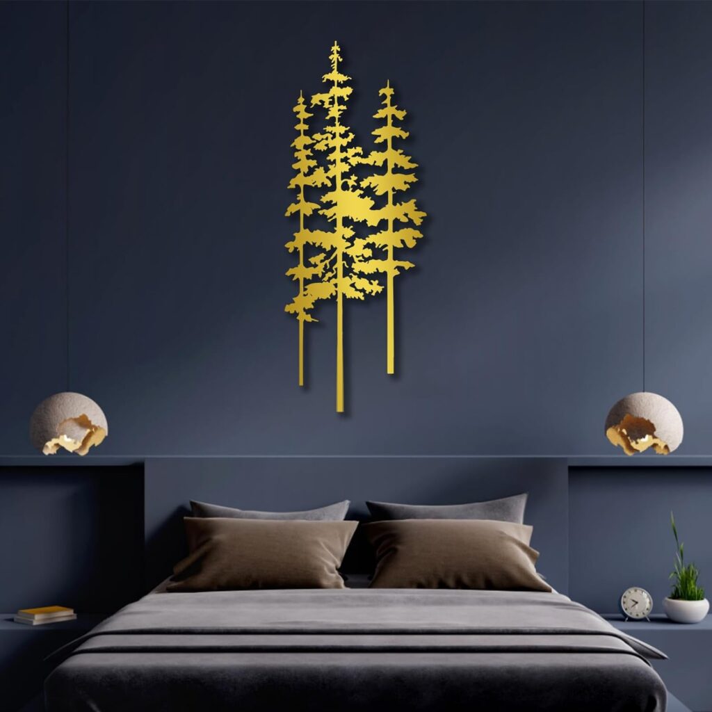 Pine Tree Metal Wall Art, Metal Pine Tree Art, Metal Tree Wall Art, Extra Large Tree Decor, Metal Wall Decor, Home Metal Decor, Forest Wall Art, Farmhouse Decor, Nature Lover Gift (Black, 23 x 59 inch / 58 x 150 cm) Pine Tree Metal Wall Art, Metal Pine Tree Art, Metal Tree Wall Art, Extra Large Tree Decor, Metal Wall Decor, Home Metal Decor, Forest Wall Art, Farmhouse Decor, Nature Lover Gift (Black, 23 x 59 inch / 58 x 150 cm)