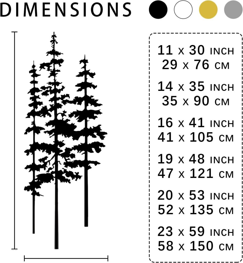 Pine Tree Metal Wall Art, Metal Pine Tree Art, Metal Tree Wall Art, Extra Large Tree Decor, Metal Wall Decor, Home Metal Decor, Forest Wall Art, Farmhouse Decor, Nature Lover Gift (Black, 23 x 59 inch / 58 x 150 cm) Pine Tree Metal Wall Art, Metal Pine Tree Art, Metal Tree Wall Art, Extra Large Tree Decor, Metal Wall Decor, Home Metal Decor, Forest Wall Art, Farmhouse Decor, Nature Lover Gift (Black, 23 x 59 inch / 58 x 150 cm)
