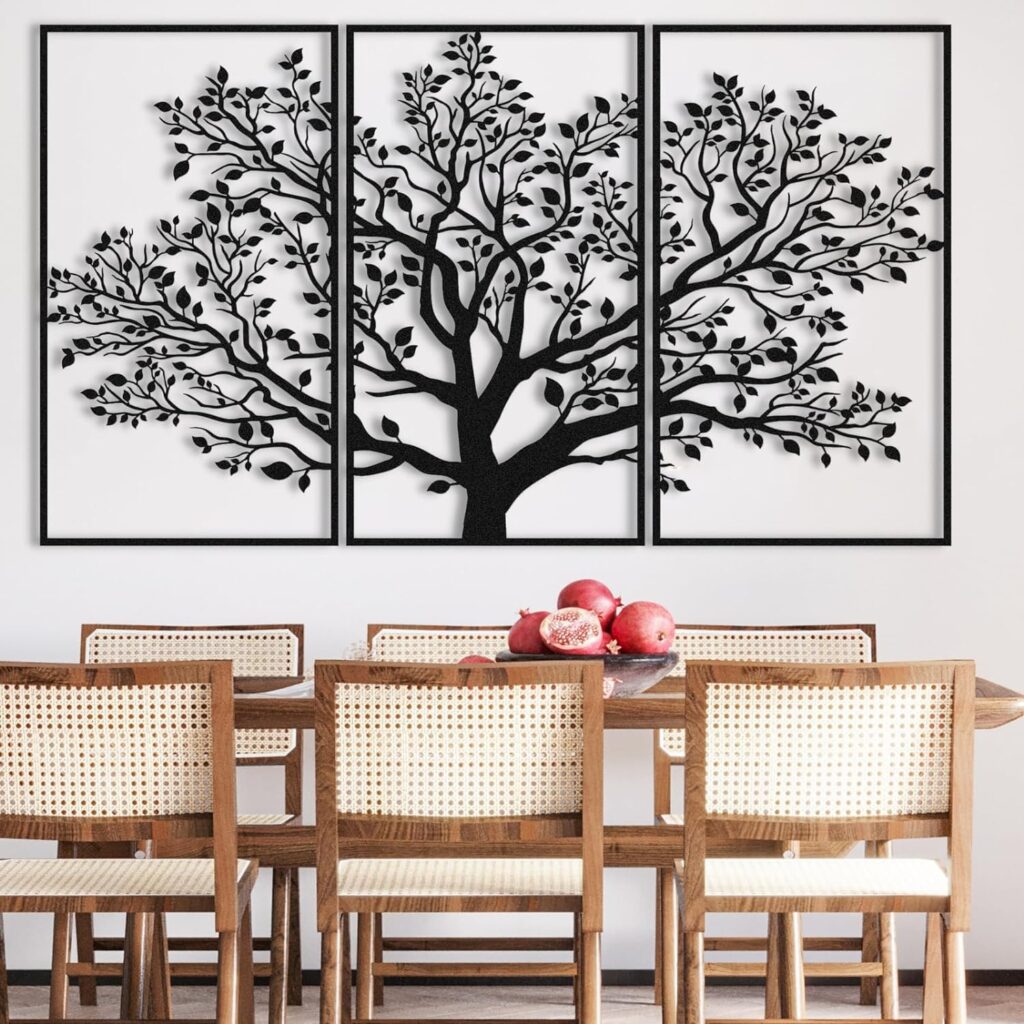Tree of Life Wall Art, 3 Piece Wall Decor, Metal Tree Wall Art, Tree Metal Wall Decor, Tree Sign, Tree of Life Metal Wall Art, Metal Wall Art for Living Room, Overbed Wall Decor (69W x 39H / 175x100 cm, gold) Tree of Life Wall Art, 3 Piece Wall Decor, Metal Tree Wall Art, Tree Metal Wall Decor, Tree Sign, Tree of Life Metal Wall Art, Metal Wall Art for Living Room, Overbed Wall Decor (69W x 39H / 175x100 cm, gold)