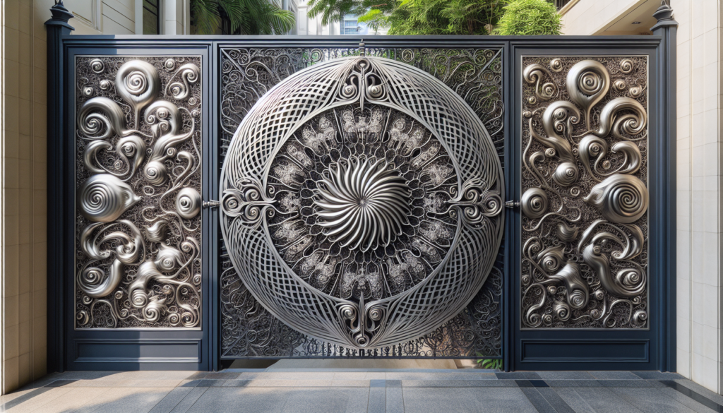 Can metal wall art be hung on a metal gate?