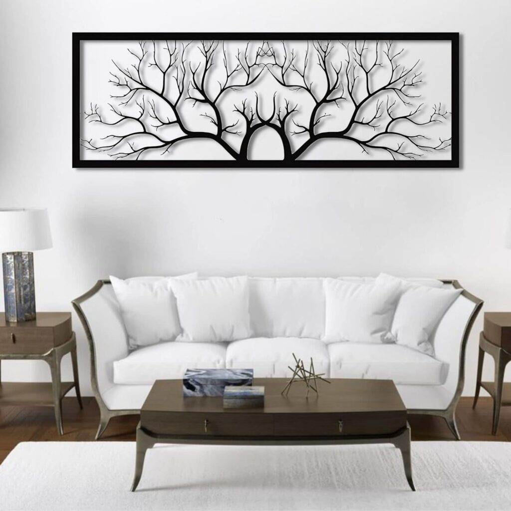 Tree Wall Art Metal, Tree of Life Decor, Tree of Life Decor, Metal Branch Wall Decor, Metal Branch Wall Decor, Geometric Wall Art (59W x 21H / 150x53cm) Tree Wall Art Metal, Tree of Life Decor, Tree of Life Decor, Metal Branch Wall Decor, Metal Branch Wall Decor, Geometric Wall Art (59W x 21H / 150x53cm)