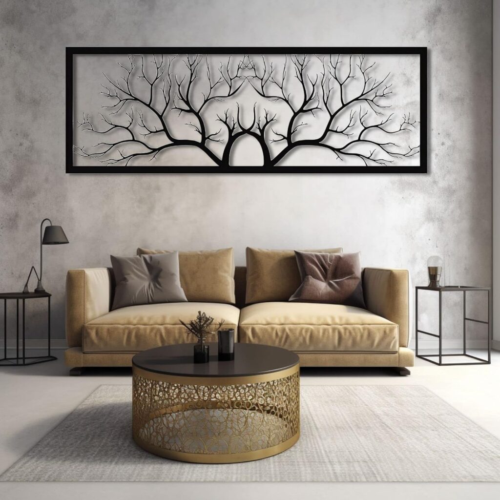 Tree Wall Art Metal, Tree of Life Decor, Tree of Life Decor, Metal Branch Wall Decor, Metal Branch Wall Decor, Geometric Wall Art (59W x 21H / 150x53cm) Tree Wall Art Metal, Tree of Life Decor, Tree of Life Decor, Metal Branch Wall Decor, Metal Branch Wall Decor, Geometric Wall Art (59W x 21H / 150x53cm)