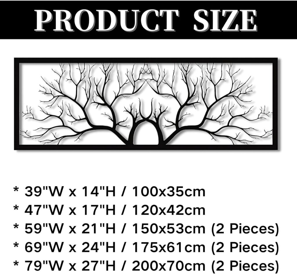 Tree Wall Art Metal, Tree of Life Decor, Tree of Life Decor, Metal Branch Wall Decor, Metal Branch Wall Decor, Geometric Wall Art (59W x 21H / 150x53cm) Tree Wall Art Metal, Tree of Life Decor, Tree of Life Decor, Metal Branch Wall Decor, Metal Branch Wall Decor, Geometric Wall Art (59W x 21H / 150x53cm)