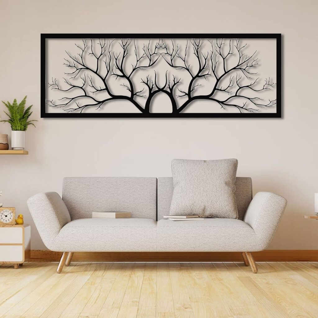 Tree Wall Art Metal, Tree of Life Decor, Tree of Life Decor, Metal Branch Wall Decor, Metal Branch Wall Decor, Geometric Wall Art (59W x 21H / 150x53cm) Tree Wall Art Metal, Tree of Life Decor, Tree of Life Decor, Metal Branch Wall Decor, Metal Branch Wall Decor, Geometric Wall Art (59W x 21H / 150x53cm)